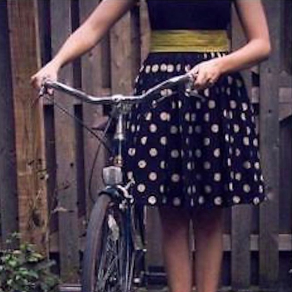 Corey Lynn Calter Slice of Lime Polka Dot Dress